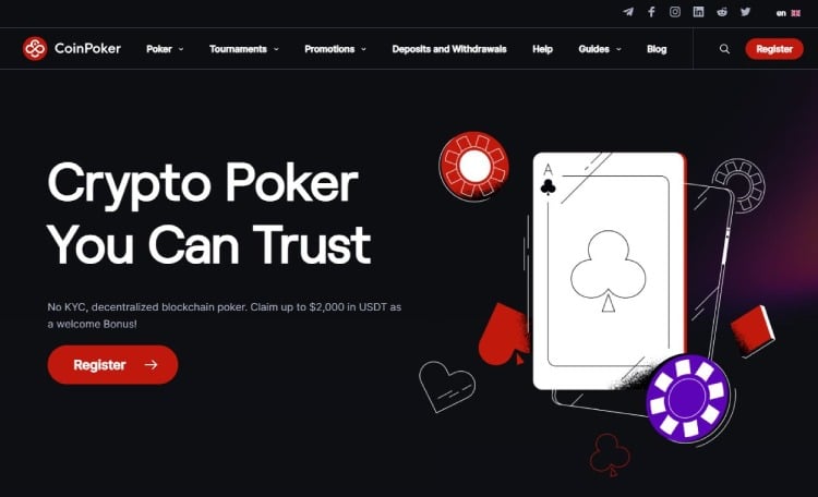 CoinPoker casino zonder limieten